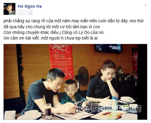 Hồ Ngọc Hà:  Hãy cho chúng tôi một cơ hội làm bạn vì con 