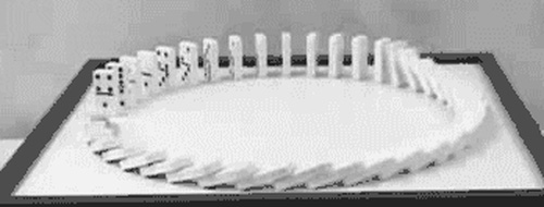 15 pha sụp đổ Domino khiến bạn mắt tròn mắt dẹt vì thích thú - Ảnh 7. 15 pha sụp đổ Domino khiến bạn mắt tròn mắt dẹt vì thích thú - Ảnh 7.