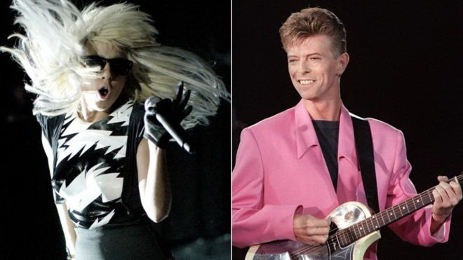 Lady Gaga và David Bowie - Ảnh: Getty Images