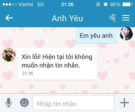 Trào lưu nhắn tin thử lòng người yêu/ bạn đời