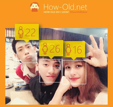 Trào lưu sử dụng ứng dụng đoán tuổi lan mạnh trong giới trẻ vào tháng 5/2015