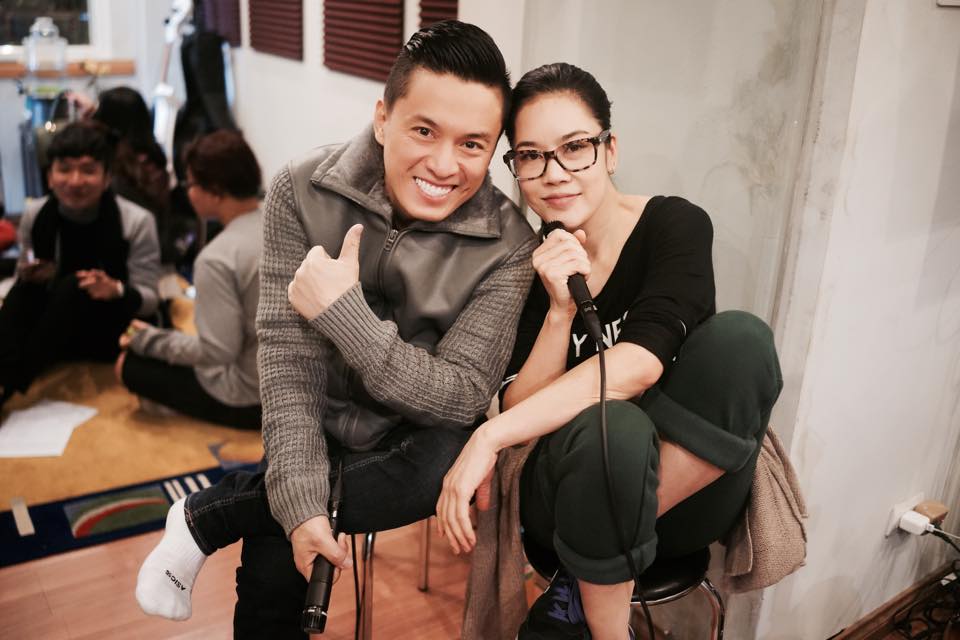Trước đó, Thu Phương và Lam Trường đã có một buổi tập với nhau để chuẩn bị cho liveshow sắp diễn ra.