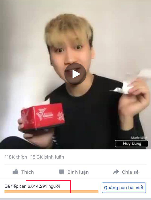  Vlog của Huy Cung đang hút hàng triệu lượt xem trên mạng xã hội 