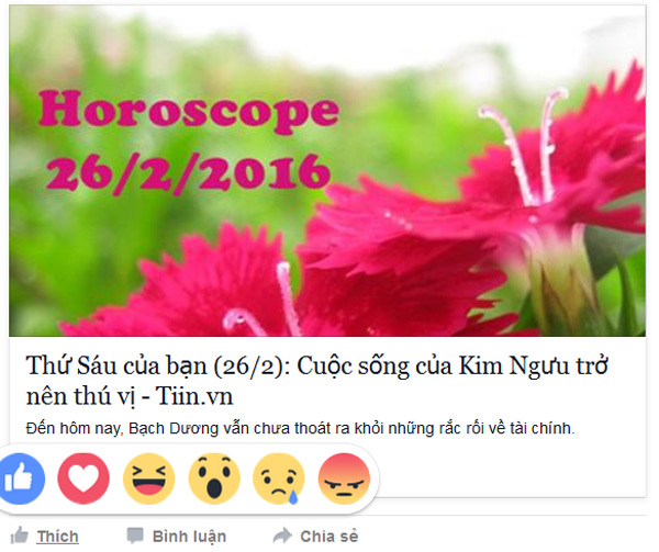 Dân mạng điên đảo vì tính năng like vừa được cập nhật của FB