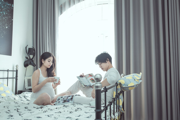 Bộ ảnh chăm vợ bầu siêu đáng yêu của hot boy đẹp trai nhiều đứa yêu - Ảnh 3.
