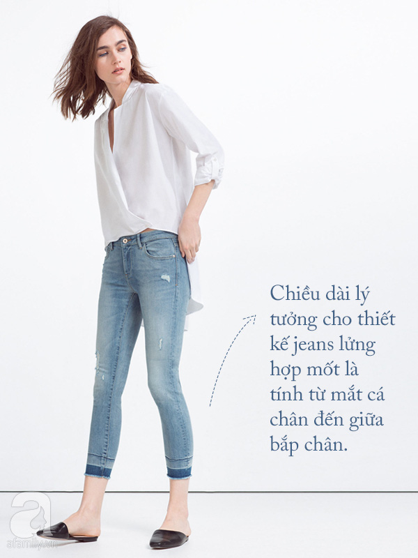 Quần jeans lửng