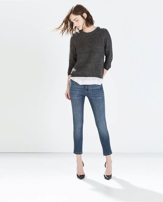 Quần jeans lửng