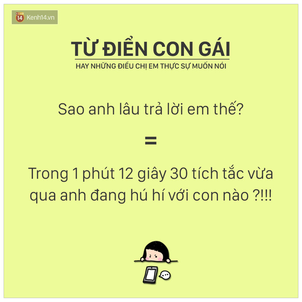 Từ điển con gái: Những điều bạn nghĩ vỡ đầu cũng không thể hiểu nổi! - Ảnh 12.