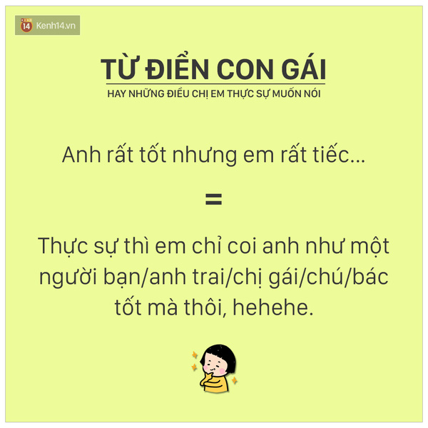 Từ điển con gái: Những điều bạn nghĩ vỡ đầu cũng không thể hiểu nổi! - Ảnh 3.