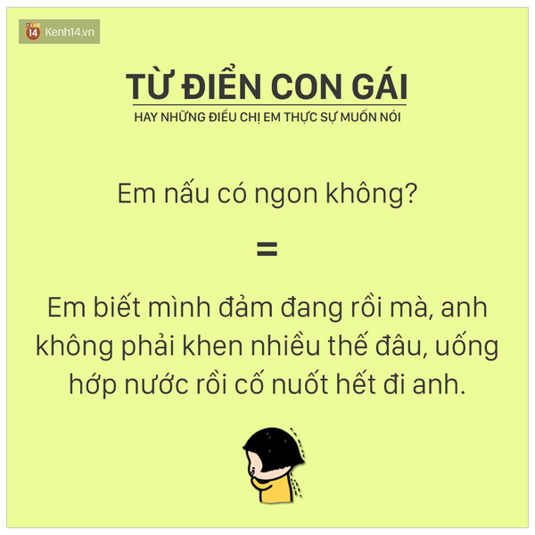 Từ điển con gái: Những điều bạn nghĩ vỡ đầu cũng không thể hiểu nổi! - Ảnh 8.