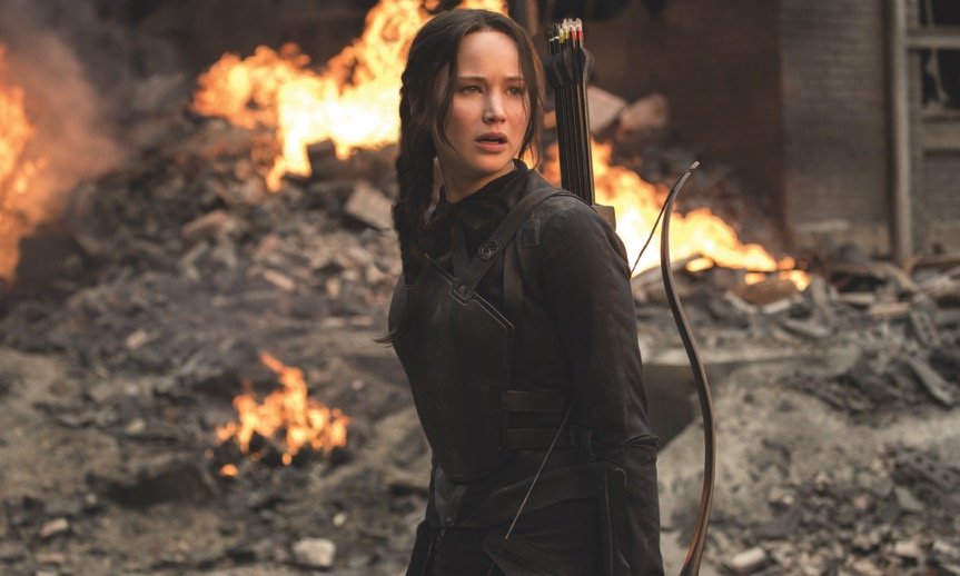 Cảnh phim “The Hunger Games: Mockingjay” ( 2015)