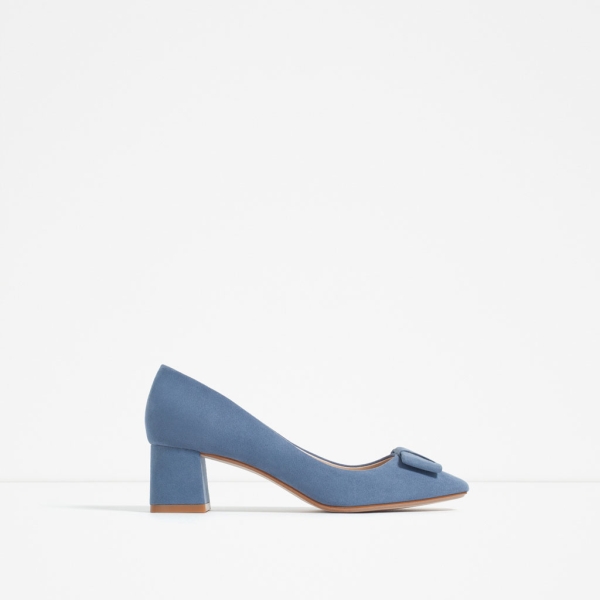 Image 1 of MEDIUM HEEL SHOES WITH BOW from Zara