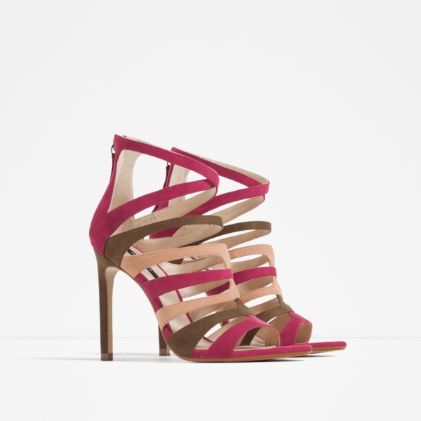 Image 2 of HIGH HEEL STRAPPY SANDALS from Zara