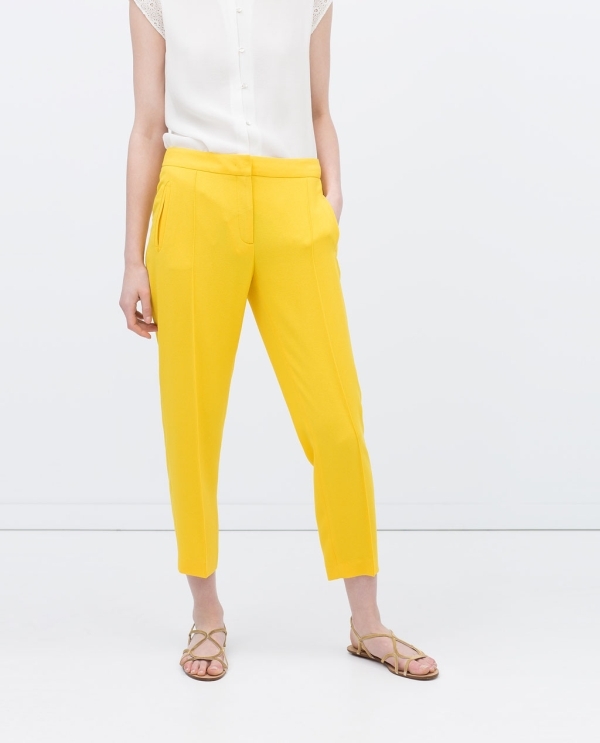 Image 2 of TROUSERS WITH ELASTICATED WAIST from Zara 