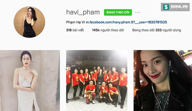 Hạ Vi được trăm nghìn người theo dõi trên Instagram nhưng cô chỉ dành sự quan tâm đến 333 tài khoản.