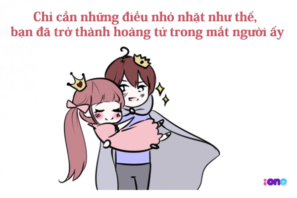 Hoàng tử trong mắt ai đó chính là từ những việc đơn giản như thế chứ chẳng cần to tát gì đâu các chàng trai ạ.