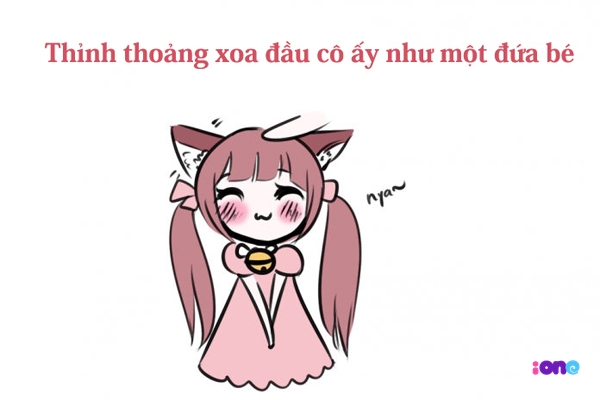 Cô gái nào cũng thích được người yêu mình cưng chiều như một đứa bé.