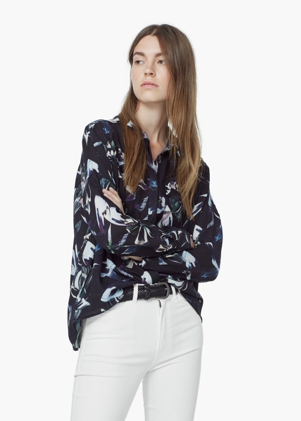 Floral printed blouse | MANGO