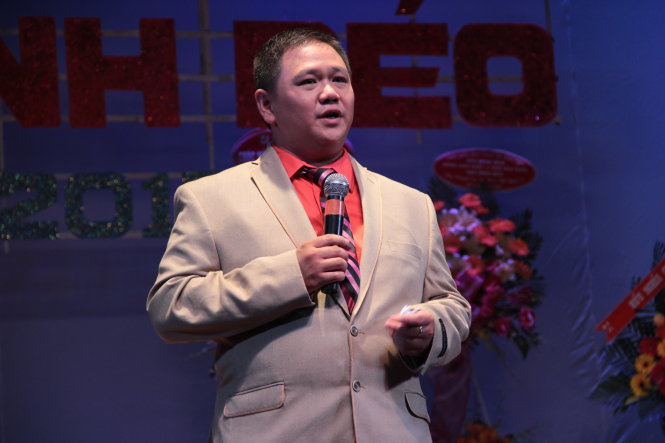 Nghệ sĩ Minh Béo trong dịp mừng sinh nhật 2 năm sân khấu Sao Minh Béo - Ảnh: Nguyễn Lộc