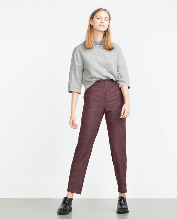 Image 1 of PINSTRIPE TROUSERS from Zara 