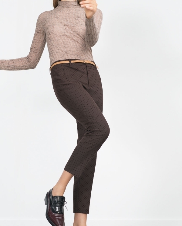 Image 4 of CHINOS WITH BELT from Zara 