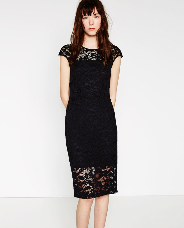 Image 2 of LACE SHIFT DRESS from Zara