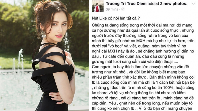 Trúc Diễm phản pháo chuyện like status ‘mạt sát’ Ngọc Trinh
