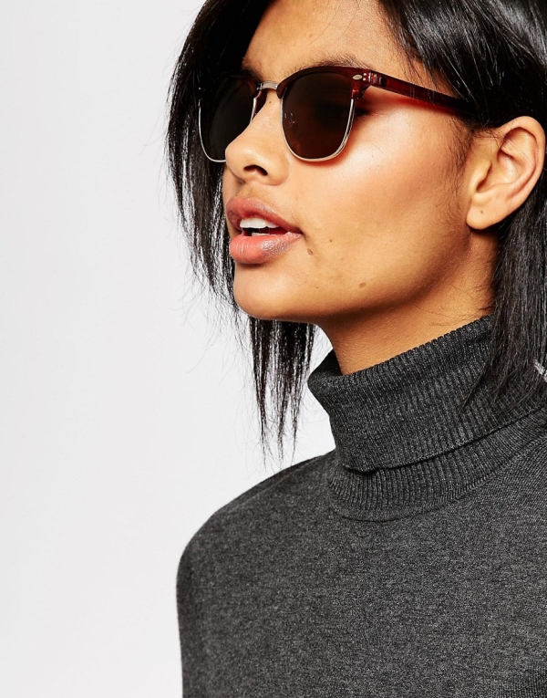 Image 3 of Vero Moda Retro Caramel Sunglasses