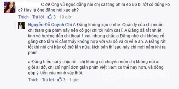 Quỳnh Chi thừa nhận có đi casting Vòng eo 56  0