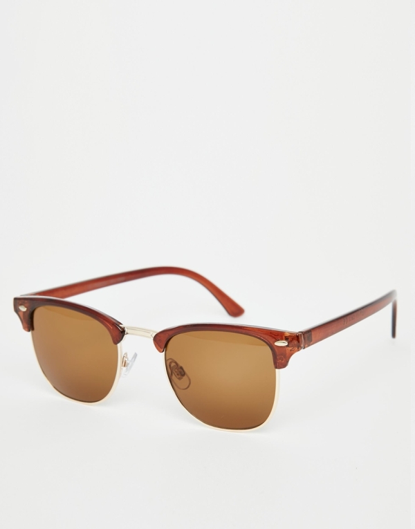 Image 1 of Vero Moda Retro Caramel Sunglasses