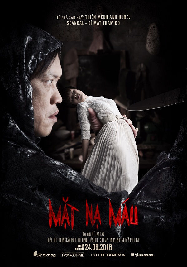 Hoài Linh hung ác, chĩa dao vào Dương Cẩm Lynh trên poster phim kinh dị