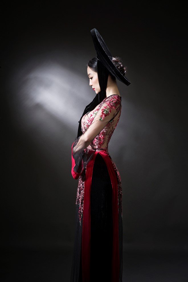 Linh Nga quyen ru voi ao dai nhung the, voan mong hinh anh 5