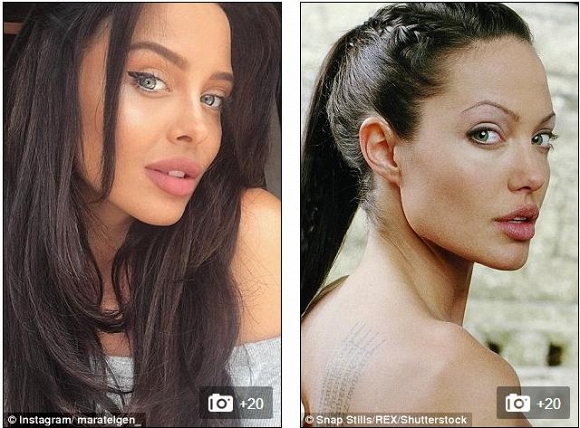 Cô gái giống Angelina Jolie  8