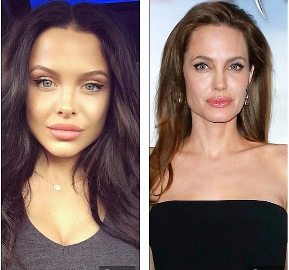 Cô gái giống Angelina Jolie  9