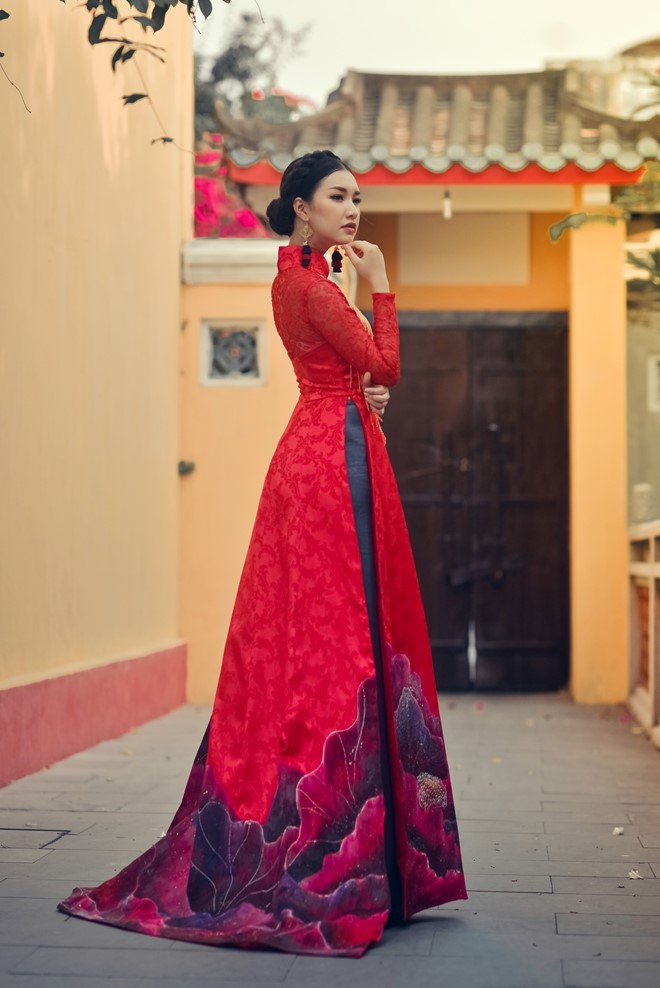 Hoa khoi Du lich Hue 2016 duyen dang ao dai hoa sen Dai noi hinh anh 5