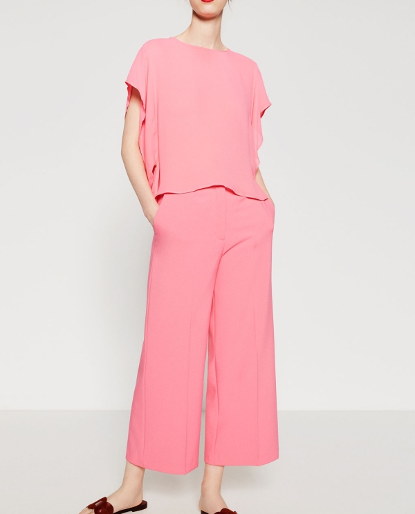 Image 2 of LOOSE-FIT TROUSERS from Zara
