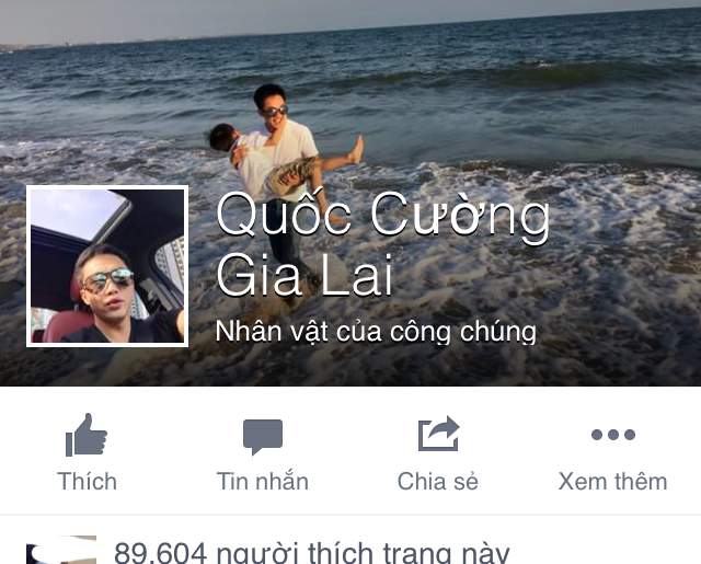  Fanpage giả mạo của Quốc Cường 