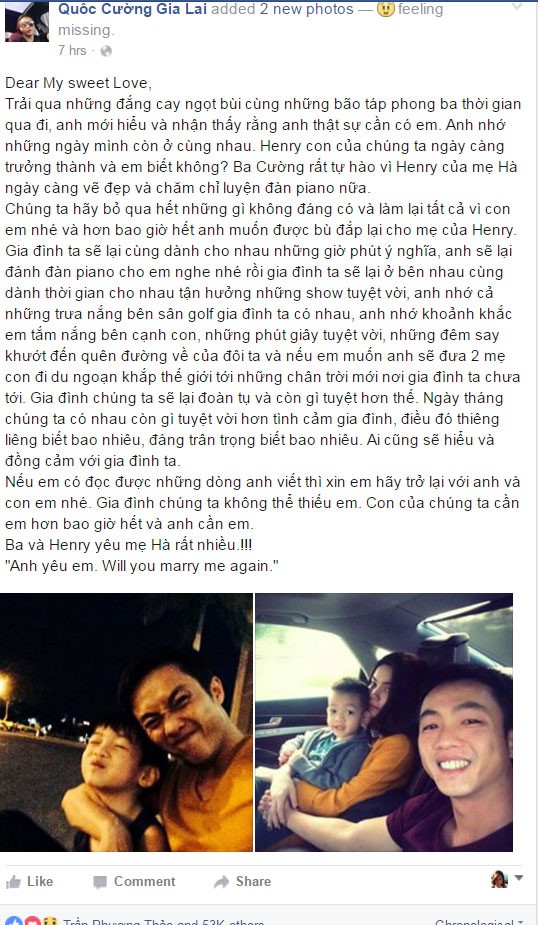 Cuong Do La cau hon Ho Ngoc Ha tren Facebook la gia mao hinh anh 1