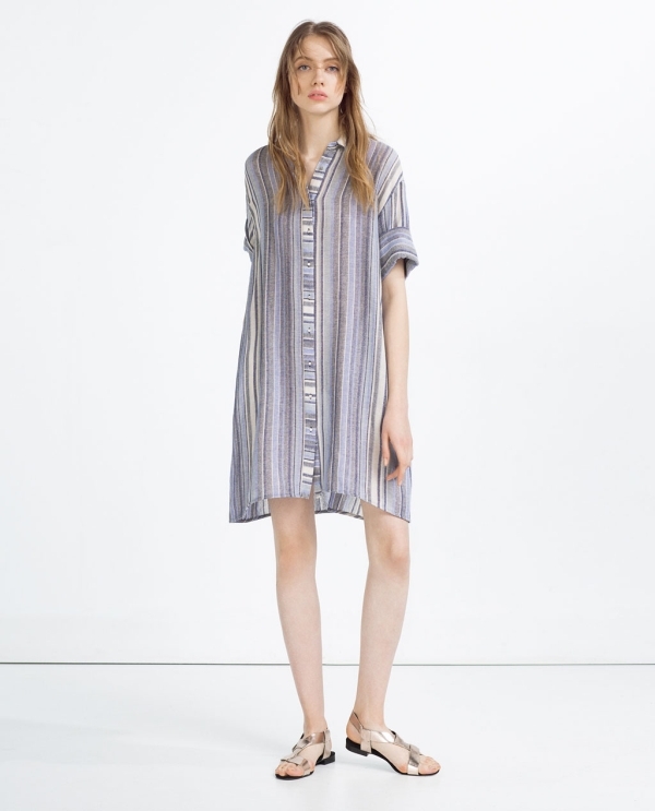 Image 1 of STRIPED TUNIC from Zara