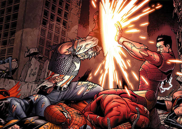 Civil war - Thành công của Marvel khi vượt qua được cái bóng quá lớn từ bản truyện tranh gốc - Ảnh 1.