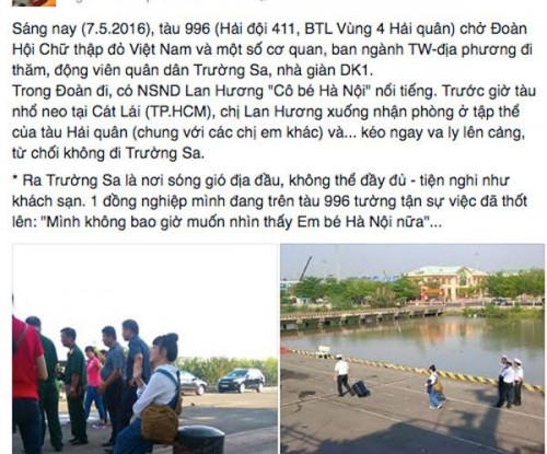 Phó Đô đốc Hải quân lên tiếng minh oan cho ‘em bé Hà Nội’ Lan Hương - Ảnh 2