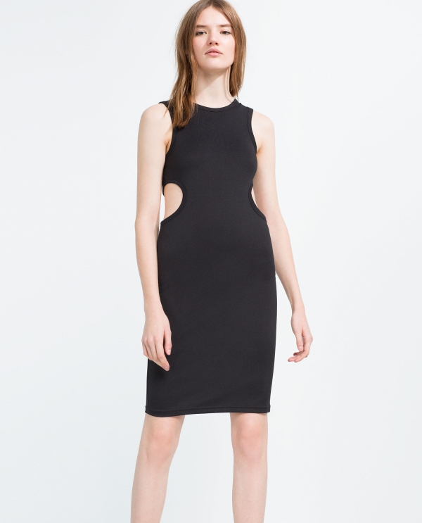 DRESS WITH CUT-OUT SIDES