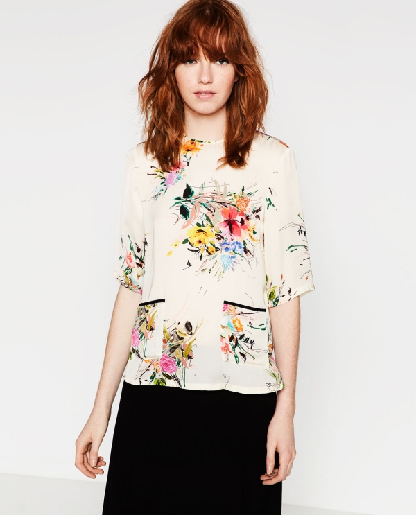 Image 3 of PRINTED TOP from Zara