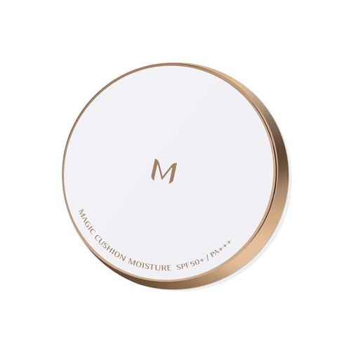 Missha M Magic Cushion Moisture Foundation có tác dụng chống lão hóa, dưỡng ẩm, cho lớp nền sáng mịn, tự nhiên cùng khả năng chống nắng cao với chỉ số SPF 50+/PA +++.