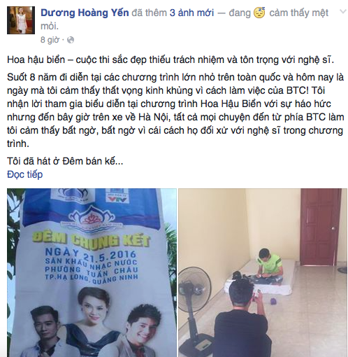 Dương Hoàng Yến bức xúc cho rằng BTC Hoa hậu biển Việt Nam 2016 thiếu trách nhiệm - Ảnh 2.