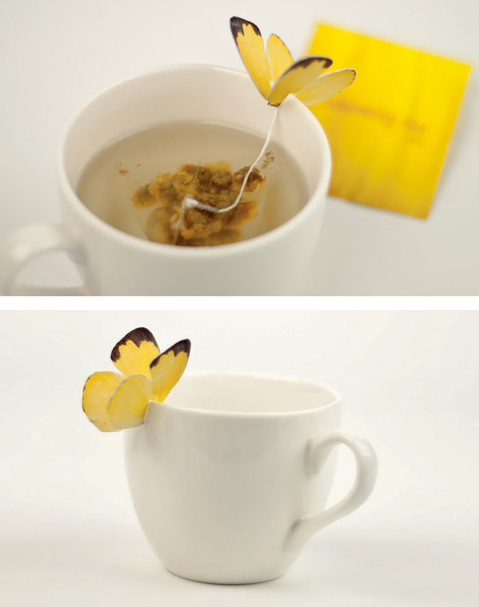  Gói trà được cách điệu hình chú bướm xinh xắn 