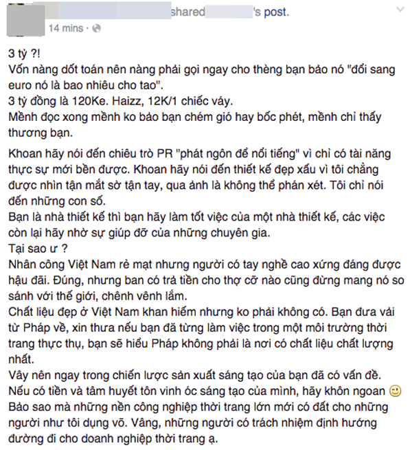 Netizen sửng sốt khi biết váy Hoa khôi Áo dài 300 triệu/bộ lại không đẹp - Ảnh 3.