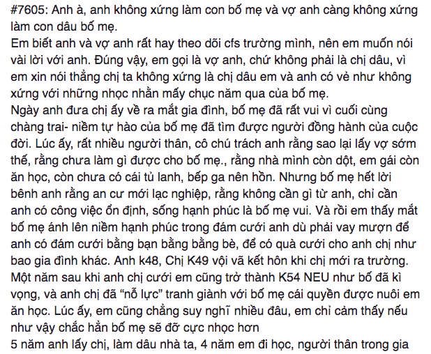 5 năm nhẫn nhịn anh trai ích kỷ, chị dâu hỗn láo, cô gái viết tâm thư: Anh không xứng làm con bố mẹ - Ảnh 1.