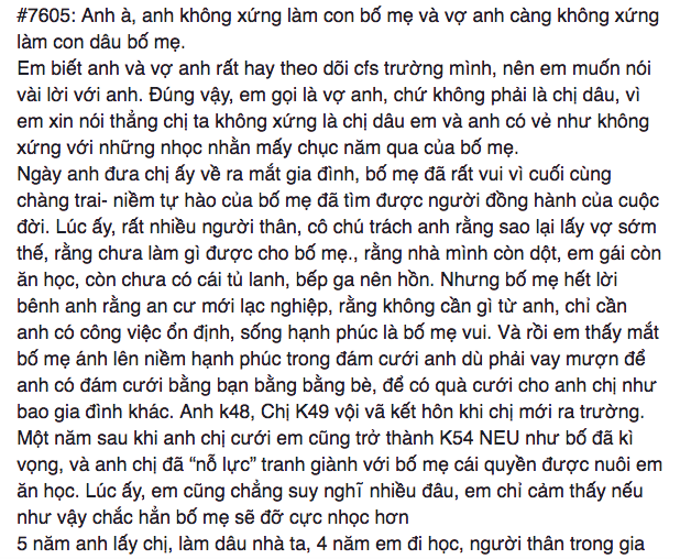 5 năm nhẫn nhịn anh trai ích kỷ, chị dâu hỗn láo, cô gái viết tâm thư:  Anh không xứng làm con bố mẹ 