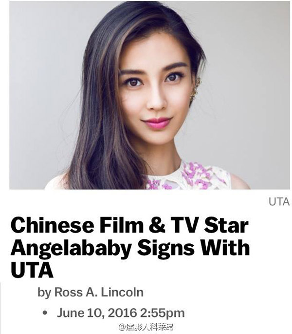 Angela Baby ký hợp đồng với công ty giải trí ở Hollywood